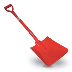 PÁ METÁLICA QUADRADA VERMELHA